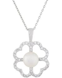 Splendid - 9Mm Pearl Cz Pendant - Lyst