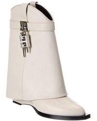 Givenchy - Shark Lock Leather Cowboy Boot - Lyst