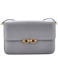 Saint Laurent - Leather Le Maillon Shoulder Bag Medium (Authentic Pre- Loved) - Lyst