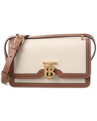 Leather mini bag Burberry Beige in Leather - 32037308