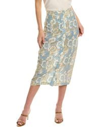 Black Iris - The Thea Silk Skirt - Lyst