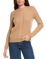 Kier + J - Kier + J Cable Wool & Cashmere-Blend Sweater - Lyst