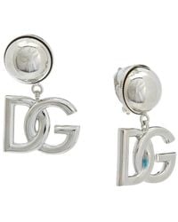 Dolce & Gabbana - Dg Logo Clip-on Earrings - Lyst