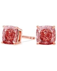 Amairah - 14K Rose 1.00 Ct. Tw. Lab-Grown Diamond Stud Earrings - Lyst