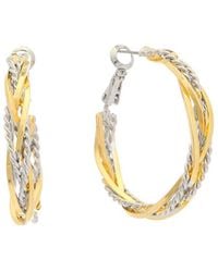 Juvell - 18K Plated Braided Hoops - Lyst