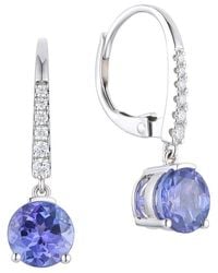 Gregg Ruth - 18K 2.07 Ct. Tw. Diamond & Tanzanite Earring - Lyst