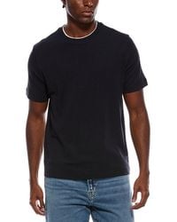 Vince - Double Neckline Crewneck T-Shirt - Lyst