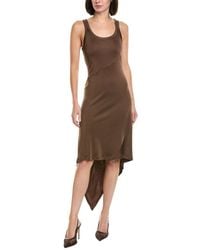 Helmut Lang - Scarf Hem Tank Dress - Lyst