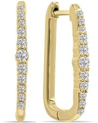 Lab Grown Diamonds - 14k 0.20 Ct. Tw. Lab-grown Diamond Huggie Hoops - Lyst