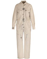 Stella McCartney - Bleached Denim Jumpsuit - Lyst