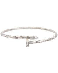 Meshmerise - 18K Over 0.10 Ct. Tw. Diamond Bangle Bracelet - Lyst