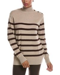 Joseph A - Mock Neck Sweater - Lyst