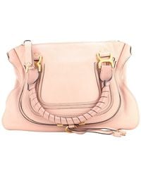 Chloé - Leather Marcie Shoulder Bag Medium (Authentic Pre-Loved) - Lyst