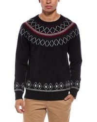 N.Peal Cashmere - Fairisle 100% Cashmere Crewneck Sweater - Lyst