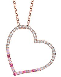 Rachel Glauber - 14k Rose Gold Vermeil Pendant Necklace - Lyst