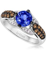 Le Vian - 14K 1.62 Ct. Tw. Diamond & Tanzanite Half-Eternity Ring - Lyst