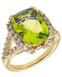 Bertha - Juliet 18K Plated Cz Statement Ring - Lyst