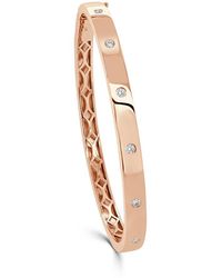 Sabrina Designs - 14k Rose Gold 0.25 Ct. Tw. Diamond Bangle Bracelet - Lyst