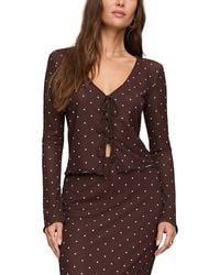 Z Supply - Amara Polka Dot Mesh Top - Lyst
