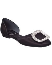 roger vivier chips strass ballerina flats