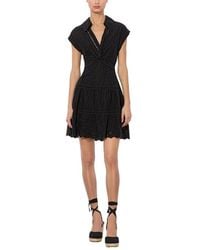 Alice + Olivia - Alice + Olivia Mila Linen-blend Dress - Lyst