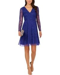 Adrianna Papell - Crepe Dress - Lyst