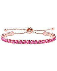 Liv Oliver - 18K Rose Cz Bracelet - Lyst