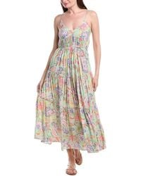 Monte and Lou - Jemma Tiered Midi Dress - Lyst