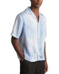 Reiss - Mendosa Stripe Print Shirt - Lyst