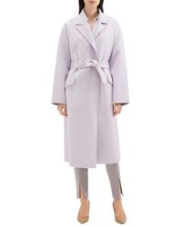 Theory - Robe Wool & Cashmere-Blend Coat - Lyst