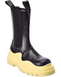 Bottega Veneta - The Tire Leather Boot - Lyst