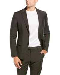 Z Zegna 2pc Wool Suit With Flat Pant - Brown