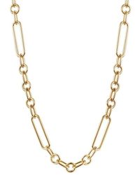 Jane Basch - Cool Steel Plated Paperclip Chain Necklace - Lyst