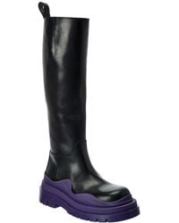Bottega Veneta - The Tire High Leather Boot - Lyst
