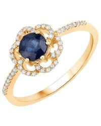 Diana M. Jewels - Fine Jewelry 14k 0.78 Ct. Tw. Diamond & Sapphire Ring - Lyst