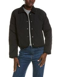 Marion - Quilted Buttoned Collar Jacket - Lyst
