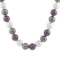 Splendid - Silver 12-13mm Shell Pearl Necklace - Lyst