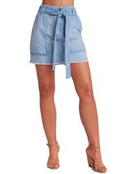 Bella Dahl - Sunny Linen-Blend Utility Skirt - Lyst