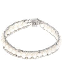 Pearls - Imperial Brillance Silver 6-6.5mm Pearl Bracelet - Lyst