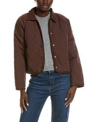 Marion - Quilted Buttoned Collar Jacket - Lyst