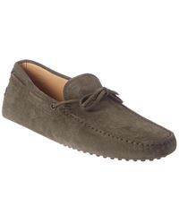 Tod's Tod?s Gommino Suede Driving Shoe - Green
