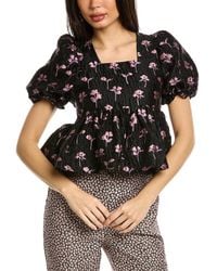Sister Jane - Chasse Floral Tie-back Top - Lyst