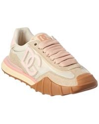 Dolce & Gabbana - Nylon & Suede Sneaker - Lyst
