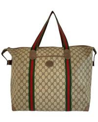 Gucci - Coated/Waterproof Canvas Sherry Line Tote (Authentic Pre-Loved) - Lyst