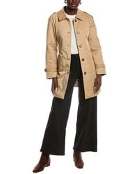 Ellen Tracy - Quilted Classic Trench Coat - Lyst