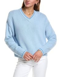 Rowing Blazers - Callie V Neck Wool & Cashmere-Blend Sweater - Lyst