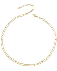 Rachel Glauber - 14k Plated Link Chain Necklace - Lyst
