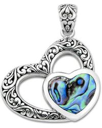Samuel B. - Silver Abalone Pearl Heart Pendant - Lyst