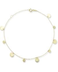 Ember Fine Jewelry - 14k Disc Ankle Bracelet - Lyst