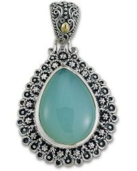 Samuel B. - 18k & Silver 11.70 Ct. Tw. Agate Pendant - Lyst